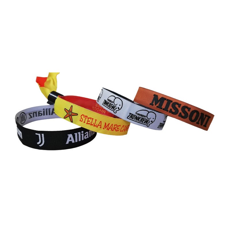 Embroidered Wristband Fabric  - art. 2005 cr