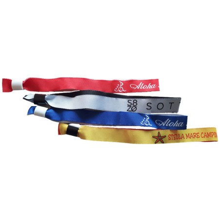 Embroidered Wristband Fabric  - art. 2005 cr