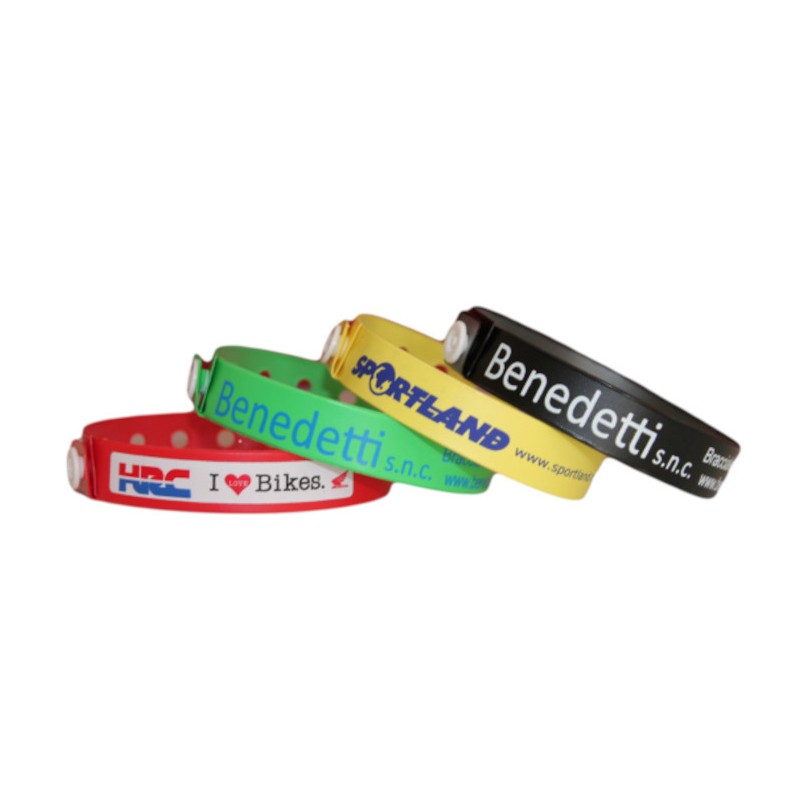 Vinile wristband art. 2001 - with Text or Your Logo